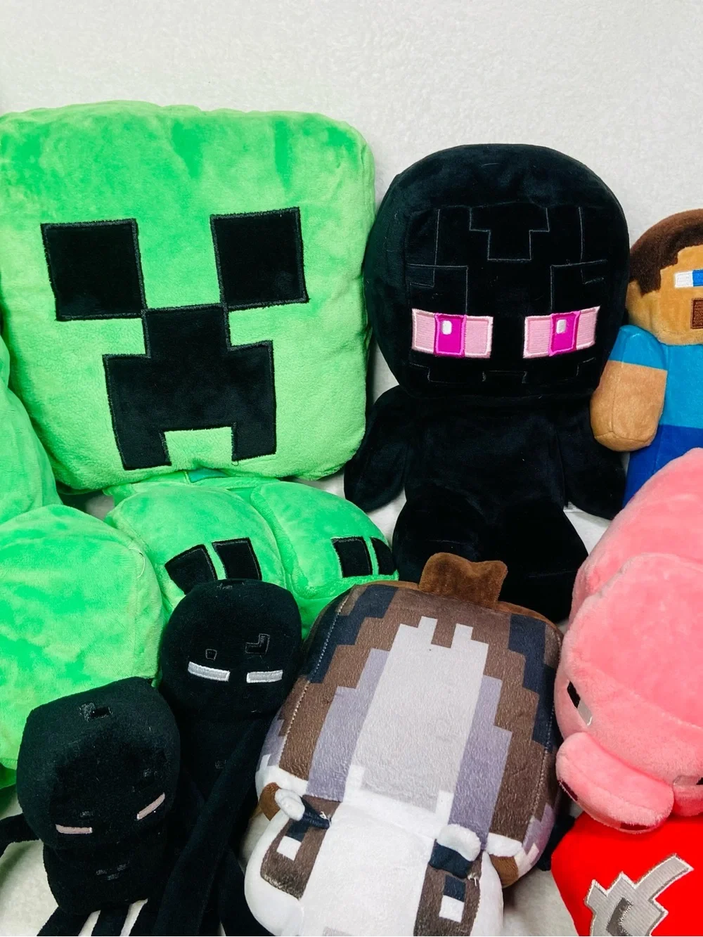 Minecraft Plush Toys Lot Giant Minecraft Lot Alex Zombie Creeper Video Game Toys